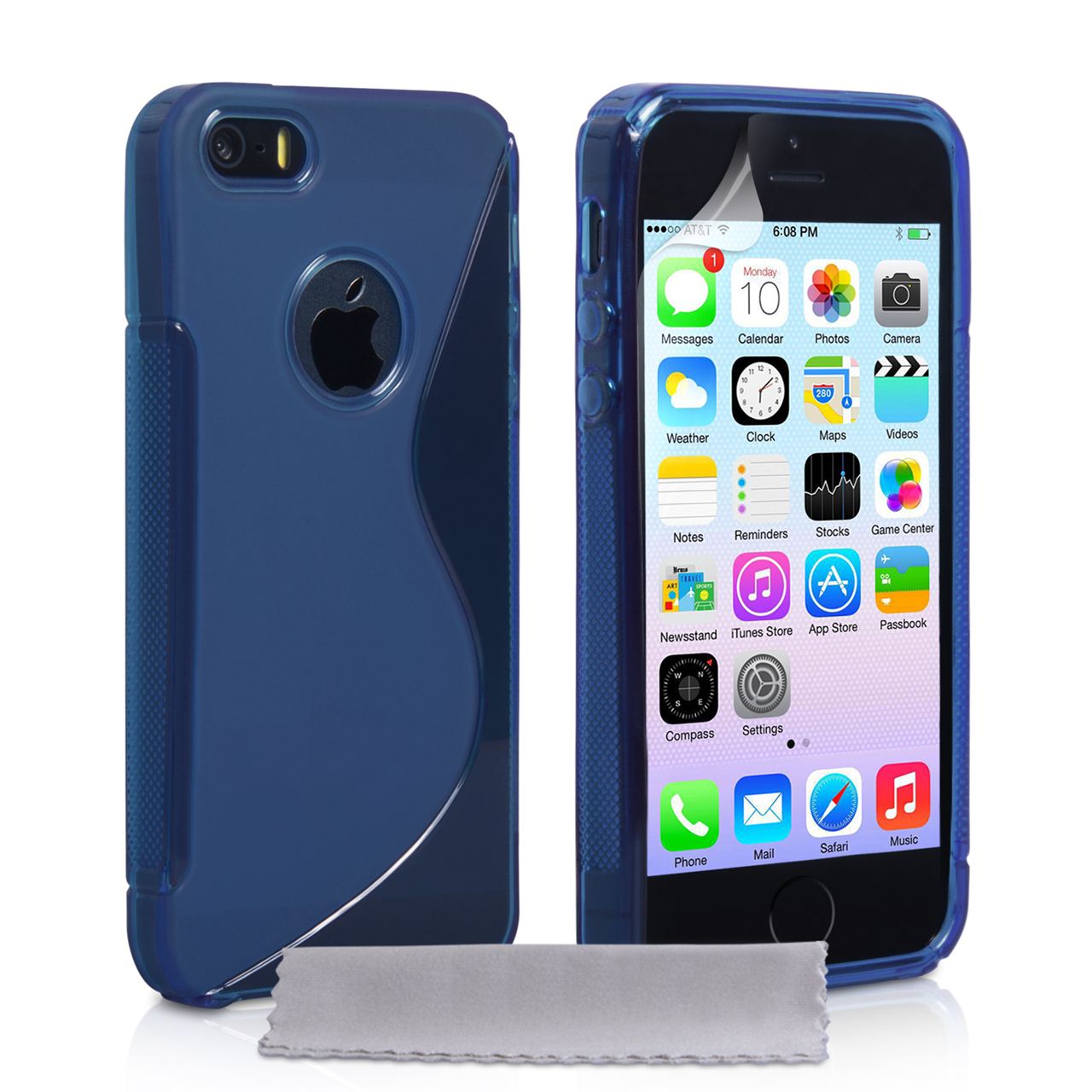 Caseflex iPhone 5 / 5S Caseflex Gel Case - Blue | Mobi