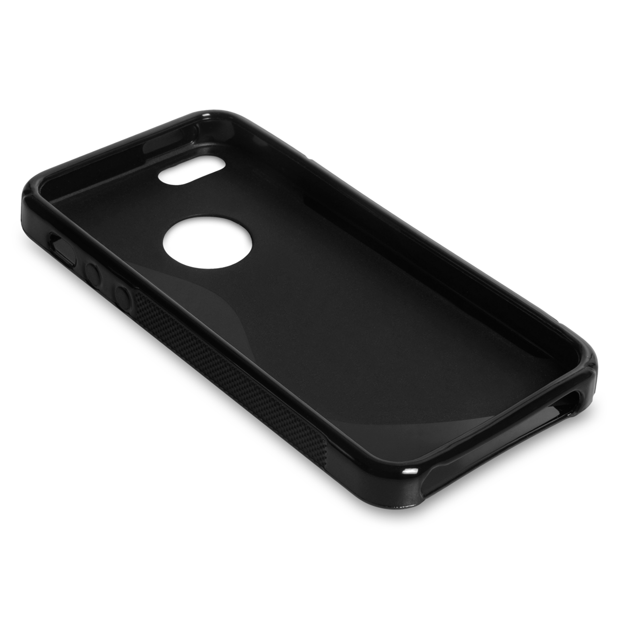 Caseflex iPhone 5-5S S-Line Gel Case - Black