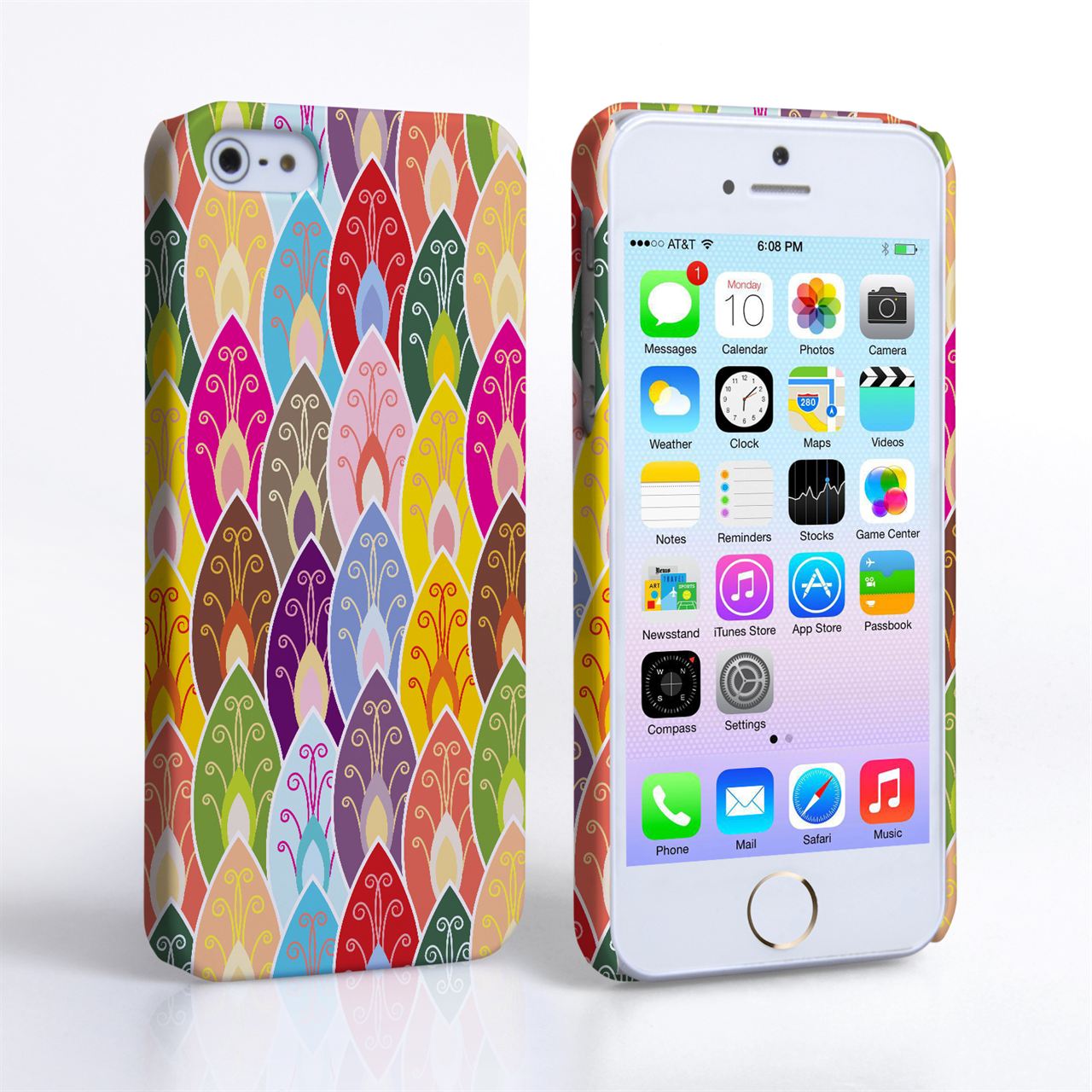 Caseflex iPhone 5 / 5S Bright Coloured Leaves Case 