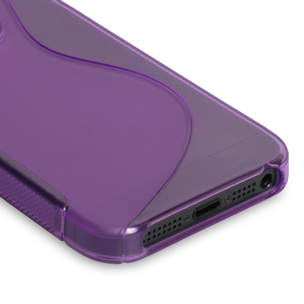 Caseflex iPhone 5 / 5S S-Line Gel Case - Purple