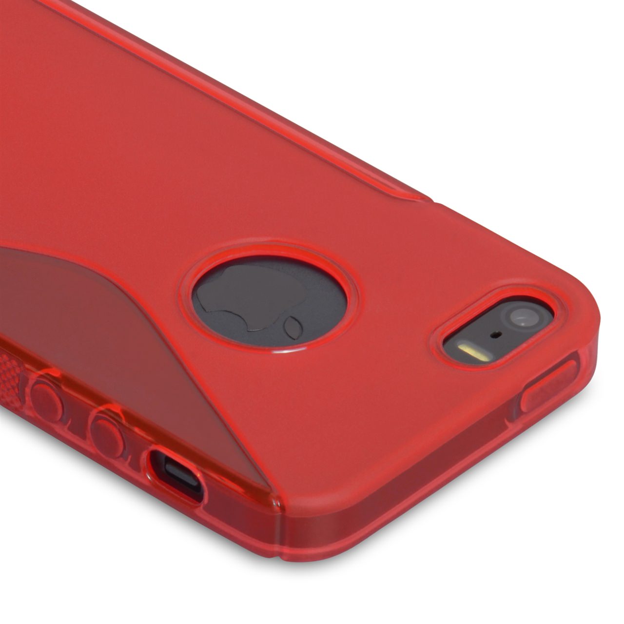 Caseflex iPhone 5 / 5S S-Line Gel Case - Red