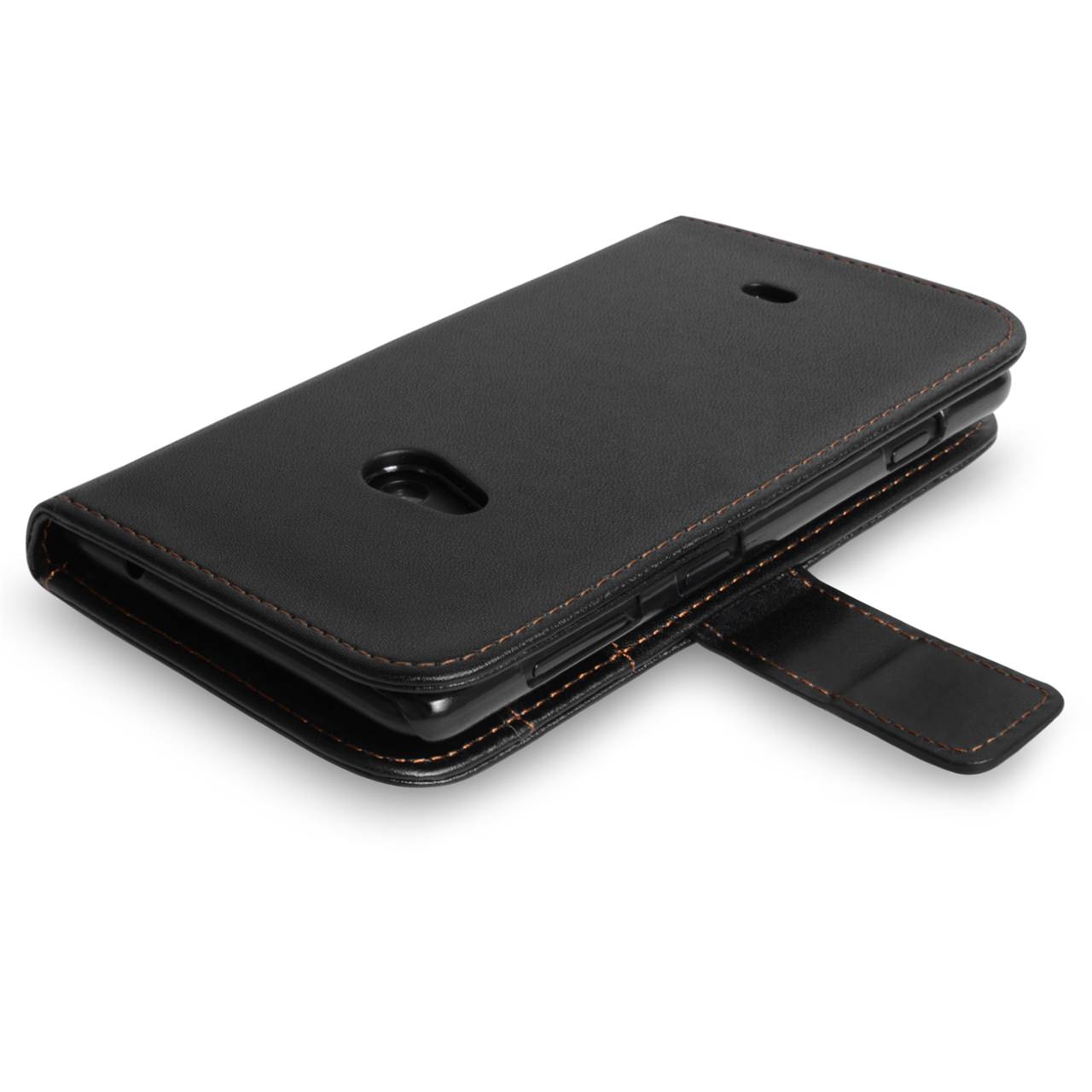 YouSave Accessories Nokia Lumia 625 Leather Effect Wallet Case - Black