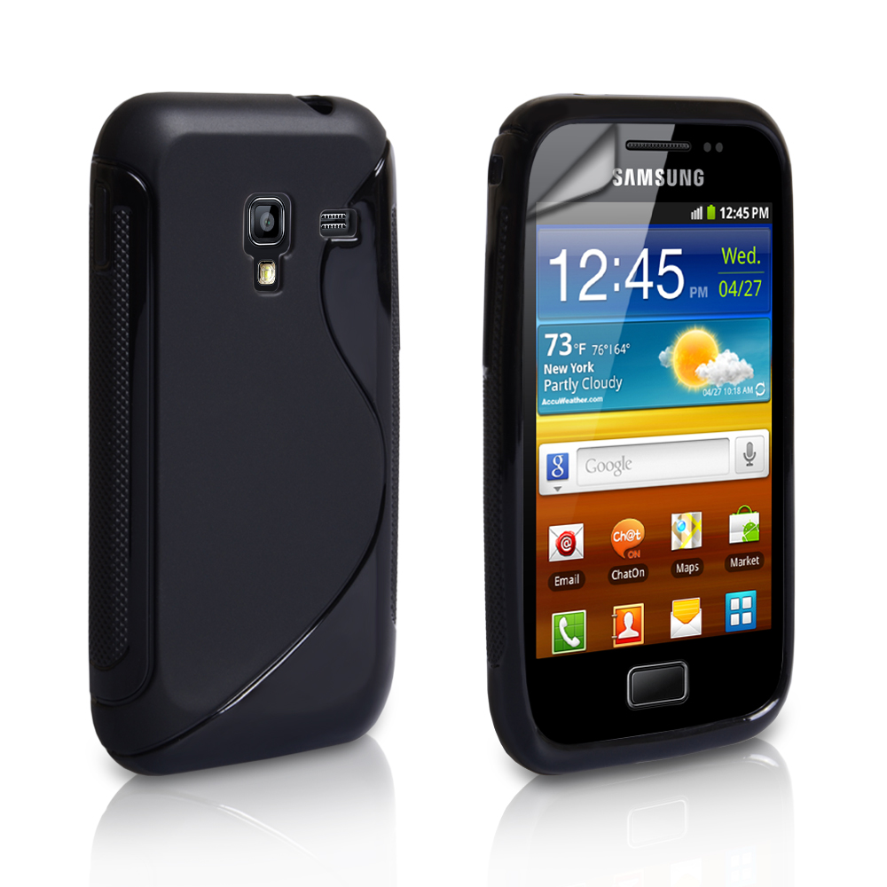 Caseflex Samsung Galaxy Ace Plus S-Line Gel Case - Black