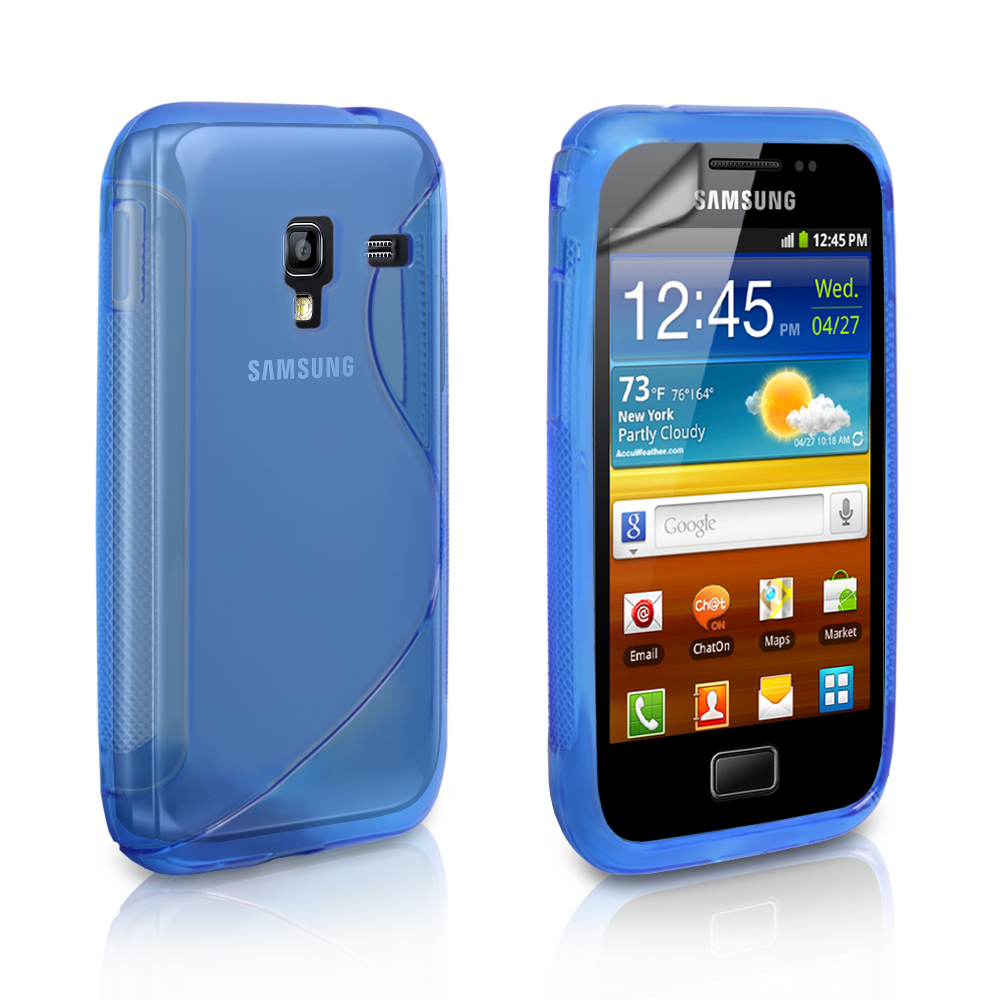 Caseflex Samsung Galaxy Ace Plus S-Line Gel Case - Blue