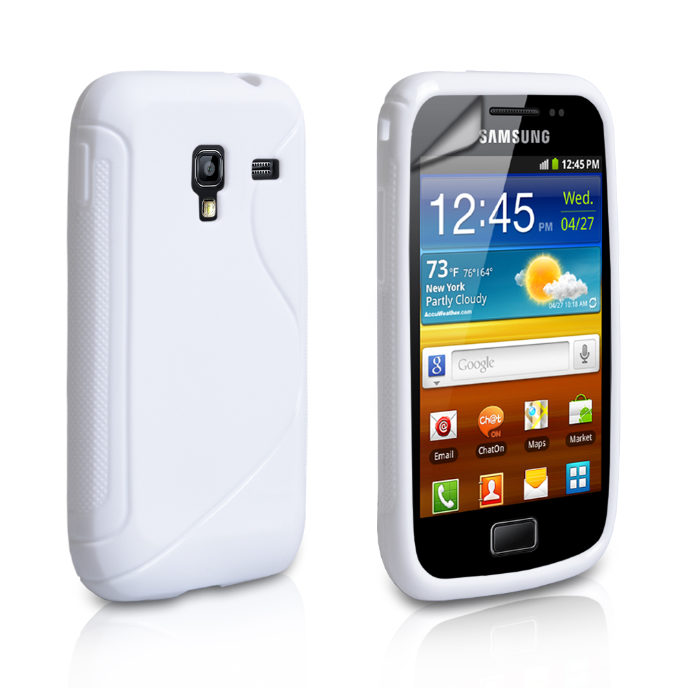 Caseflex Samsung Galaxy Ace Plus S-Line Gel Case - White