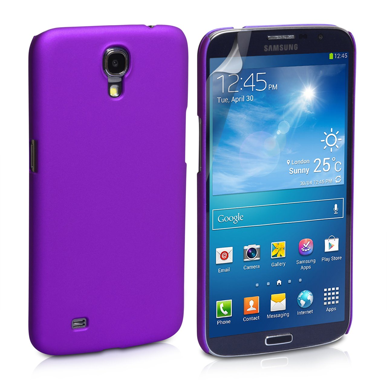 YouSave Accessories Samsung Galaxy Mega 6.3 Hard Hybrid Case - Purple