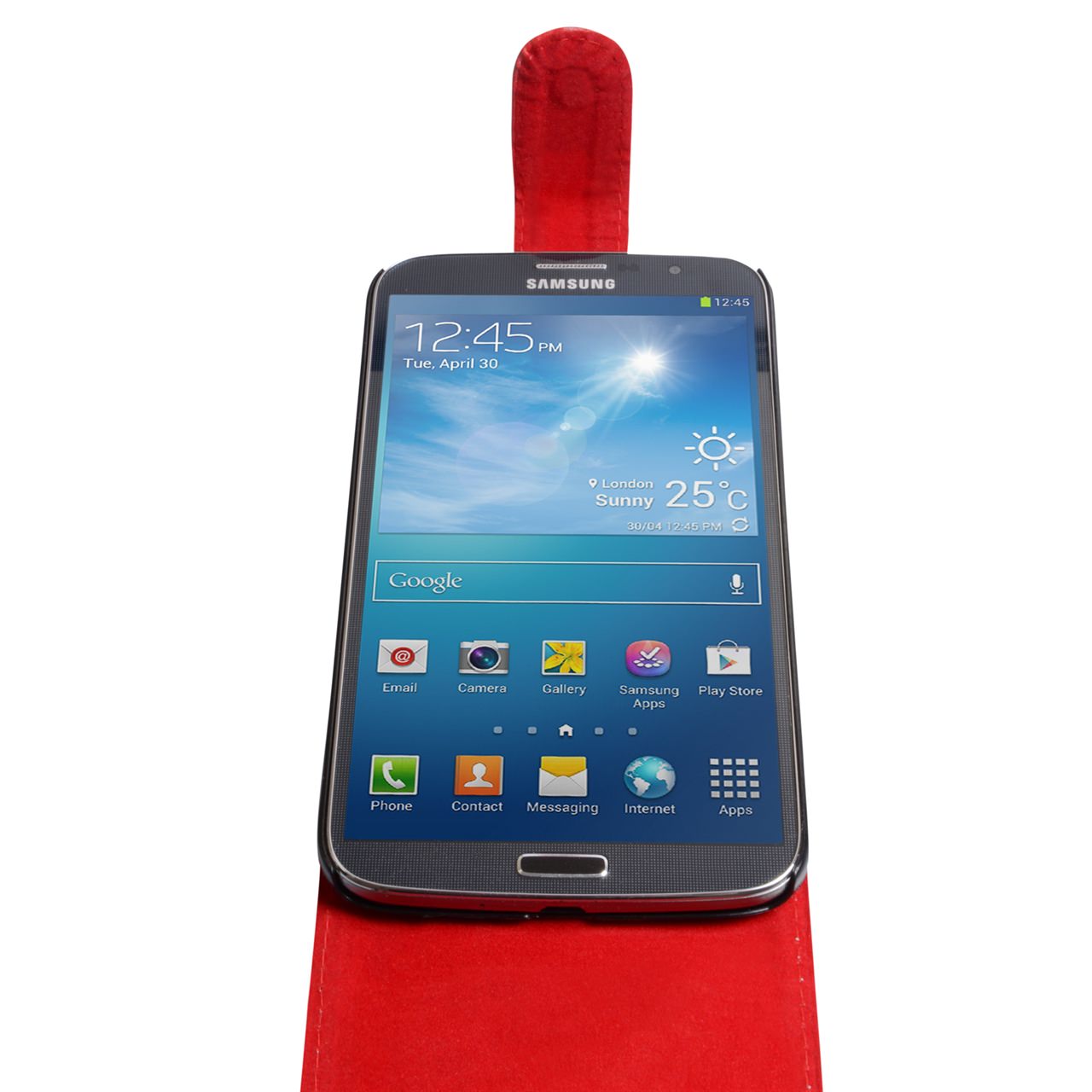 YouSave Samsung Galaxy Mega 6.3 Leather Effect Flip Case - Red