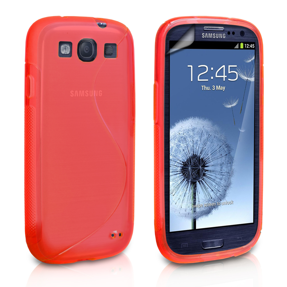 Caseflex Samsung Galaxy S3 S-Line Gel Case - Red
