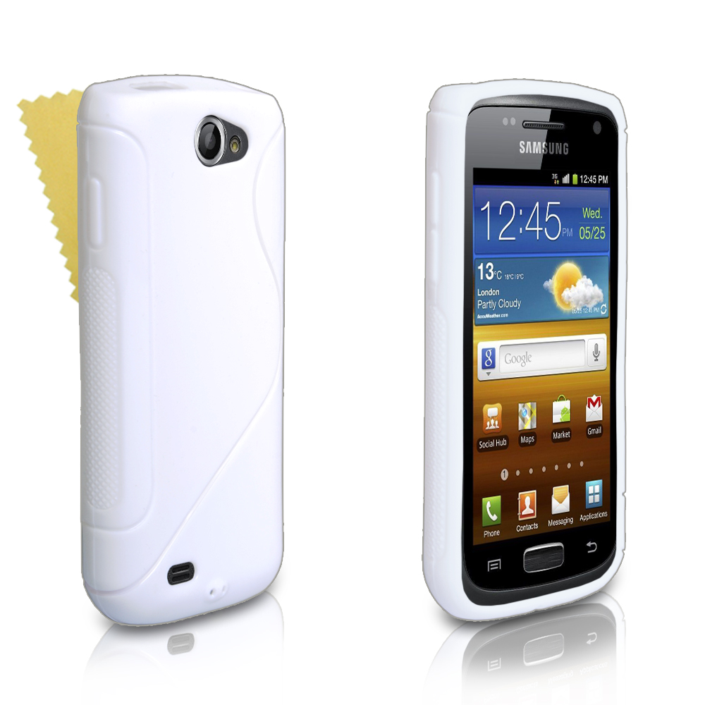 Caseflex Samsung Galaxy W S-Line Gel Case - White