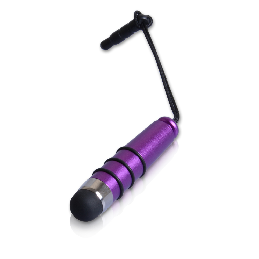 YouSave Accessories Mini Stylus Pen - Purple (Twin Pack)