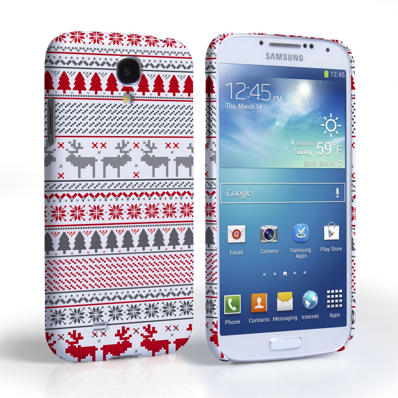 Caseflex Samsung Galaxy S4 Reindeer Christmas Jumper Case
