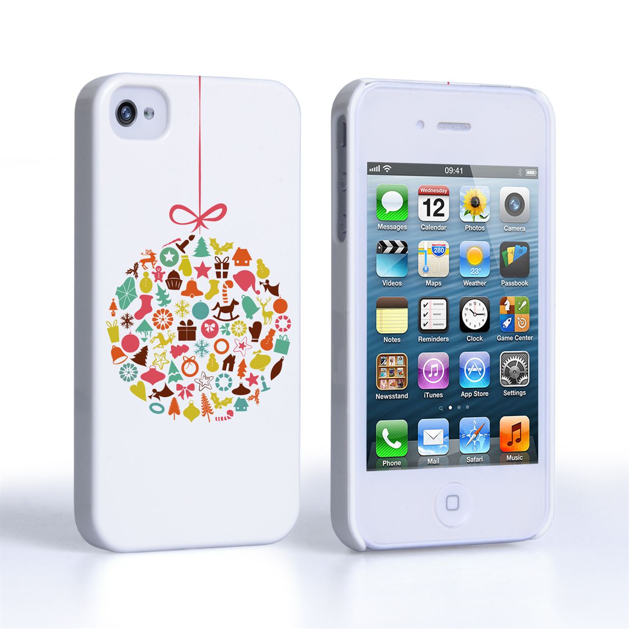 Caseflex iPhone 4 / 4S Christmas Bauble Decorations Case