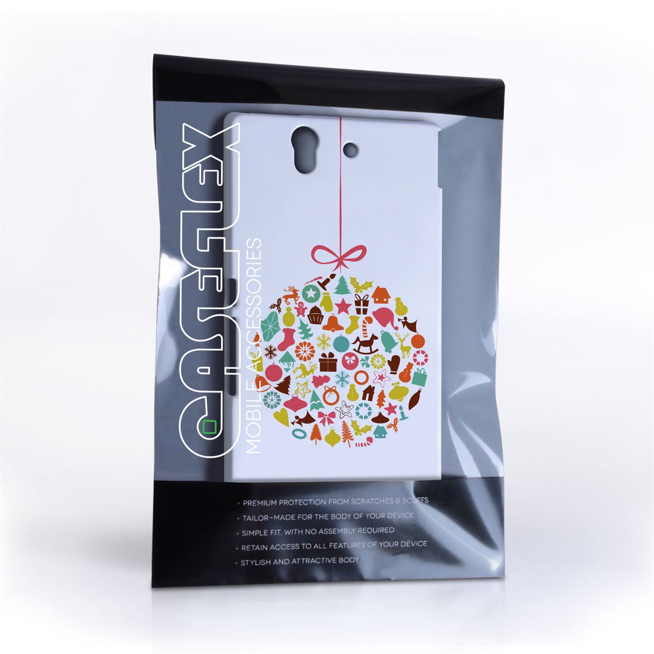 Caseflex Sony Xperia Z Christmas Bauble Decorations Case