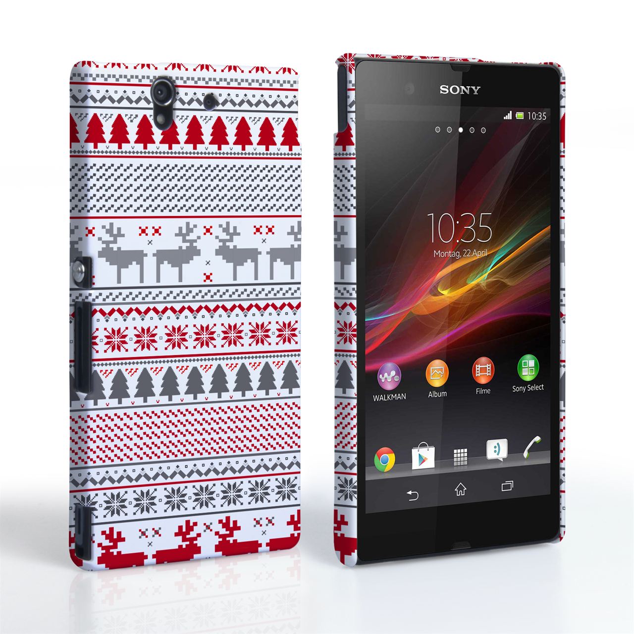 Caseflex Sony Xperia Z Reindeer Christmas Jumper Case