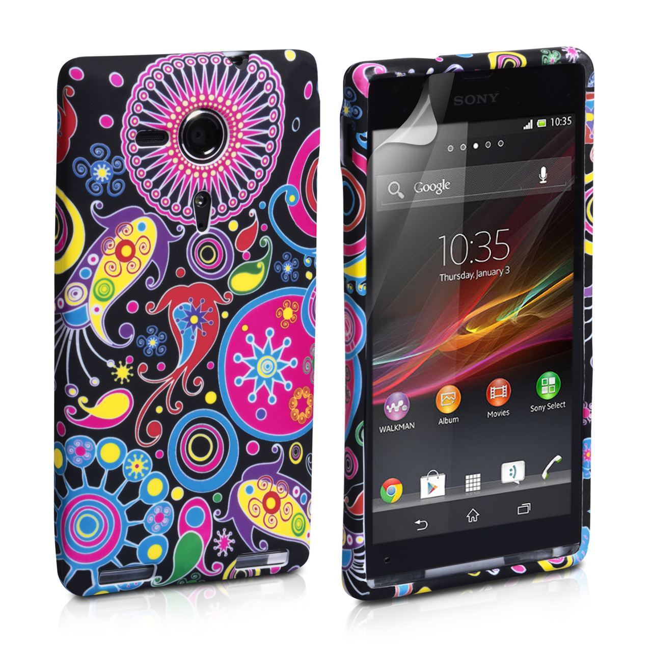 YouSave Accessories Sony Xperia SP Jellyfish Silicone Gel Case