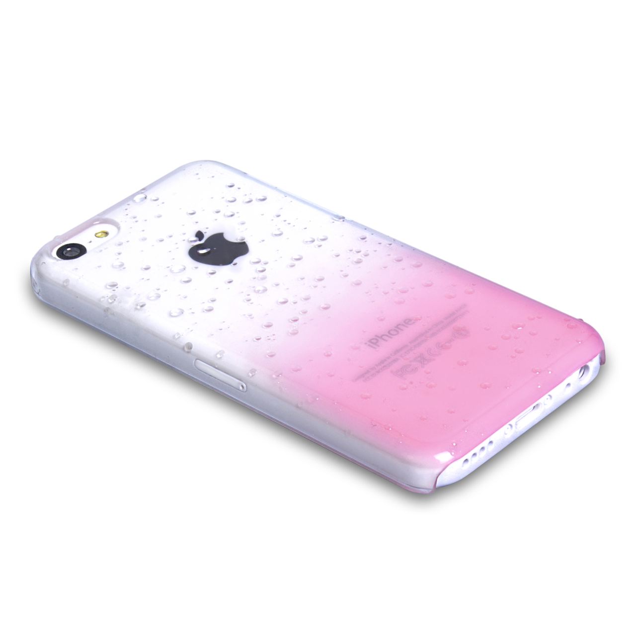 YouSave Accessories iPhone 5C Raindrop Hard Case - Baby Pink