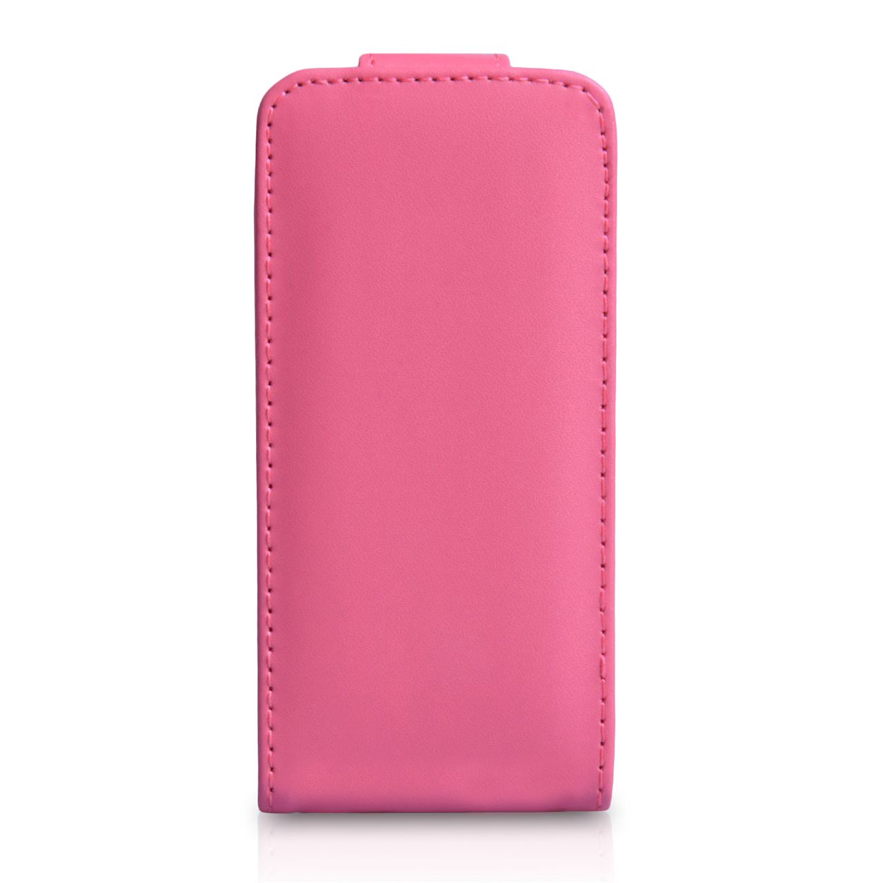 YouSave Accessories iPhone 5C Leather Effect Flip Case - Hot Pink