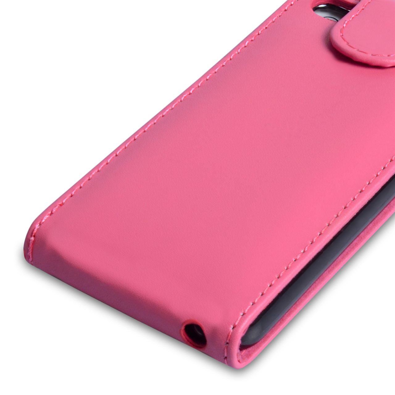 YouSave Accessories iPhone 5C Leather Effect Flip Case - Hot Pink