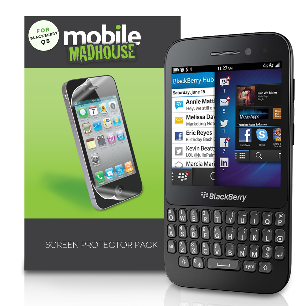 YouSave Accessories Blackberry Q5 Screen Protectors x5