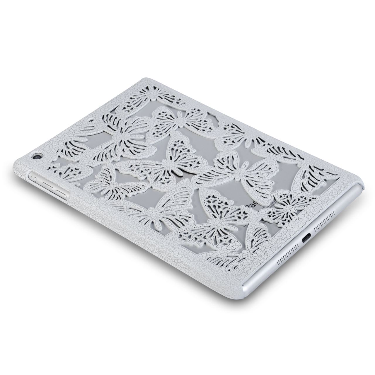 Caseflex iPad Mini 2 Cut Out Butterfly Hard Cover - White