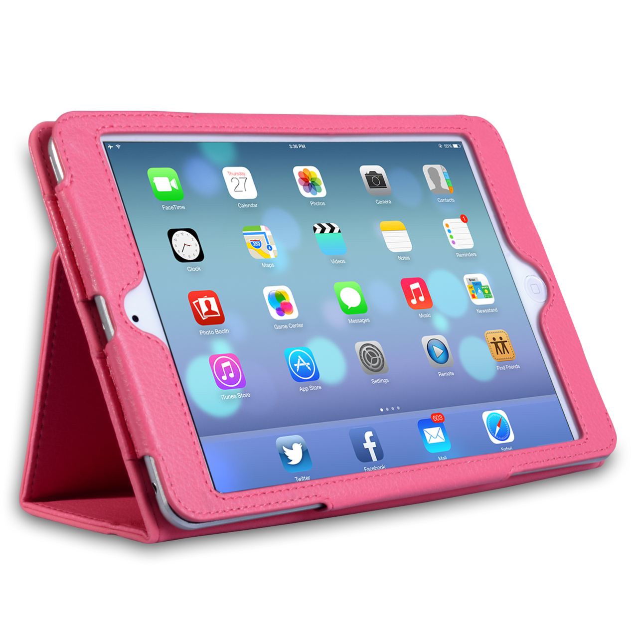 Caseflex iPad Mini 2 Textured Stand Case - Pink | Mobil