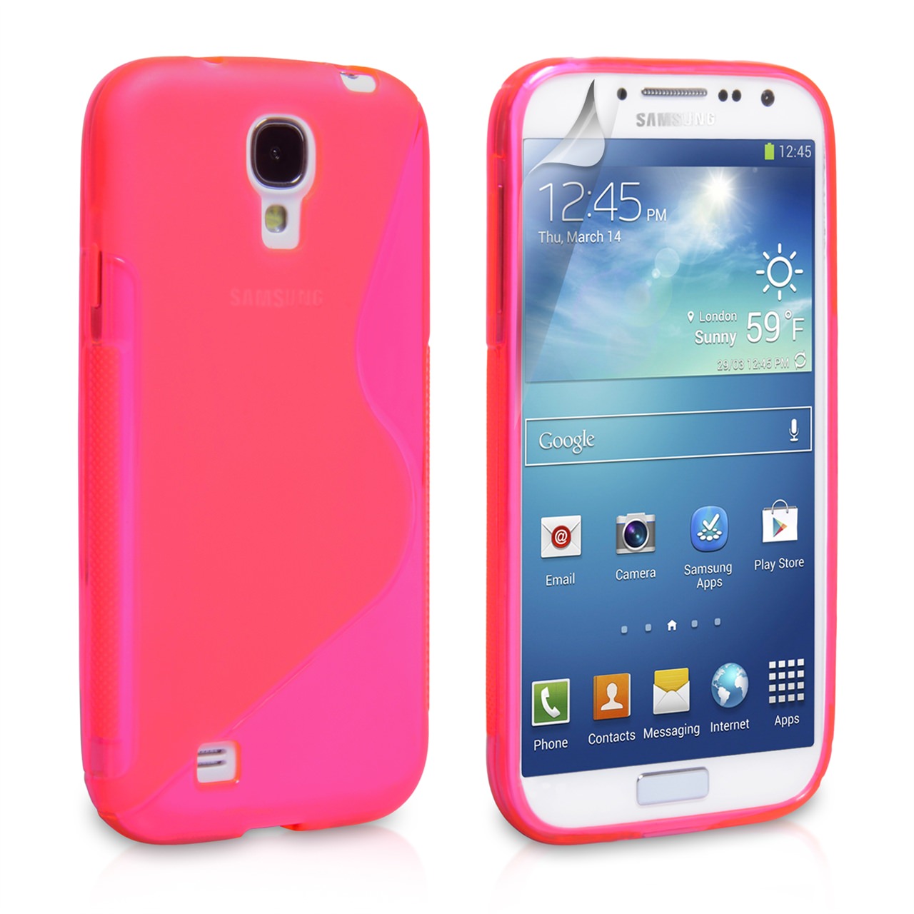 Caseflex Samsung Galaxy S4 S-Line Case - Hot Pink