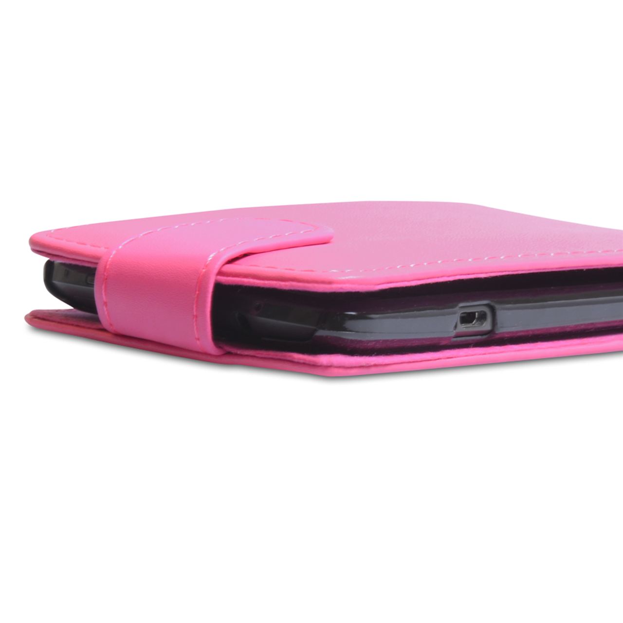 YouSave Accessories HTC One X Leather-Effect Flip Case - Hot Pink