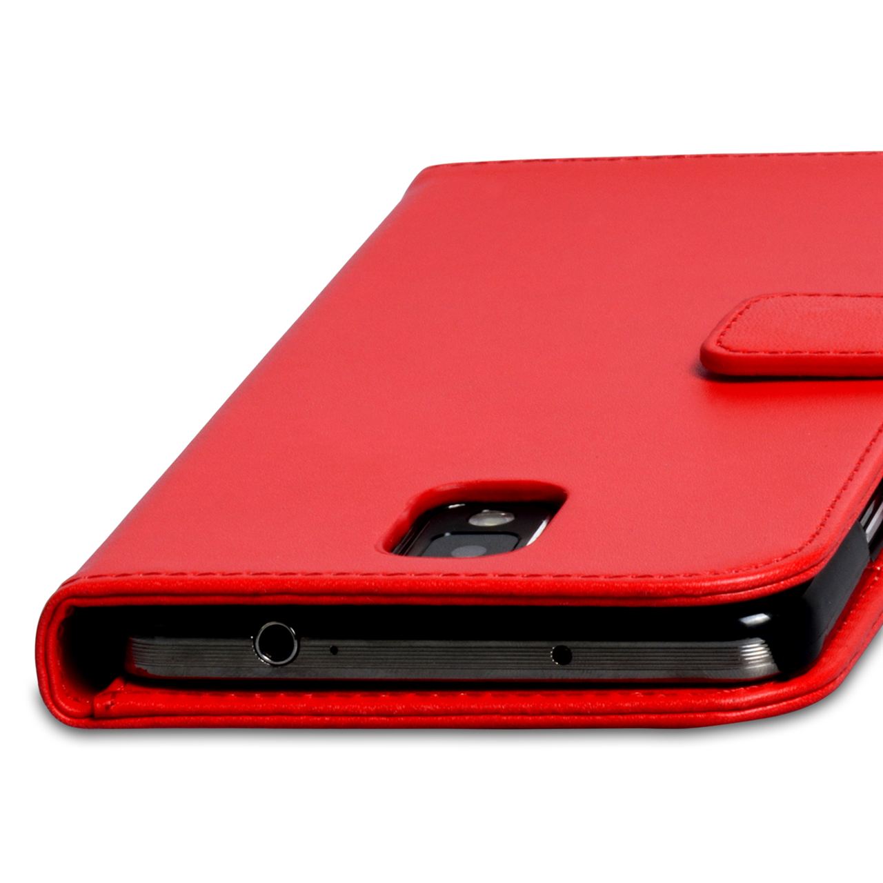 YouSave Samsung Galaxy Note 3 Leather Effect Wallet Case - Red