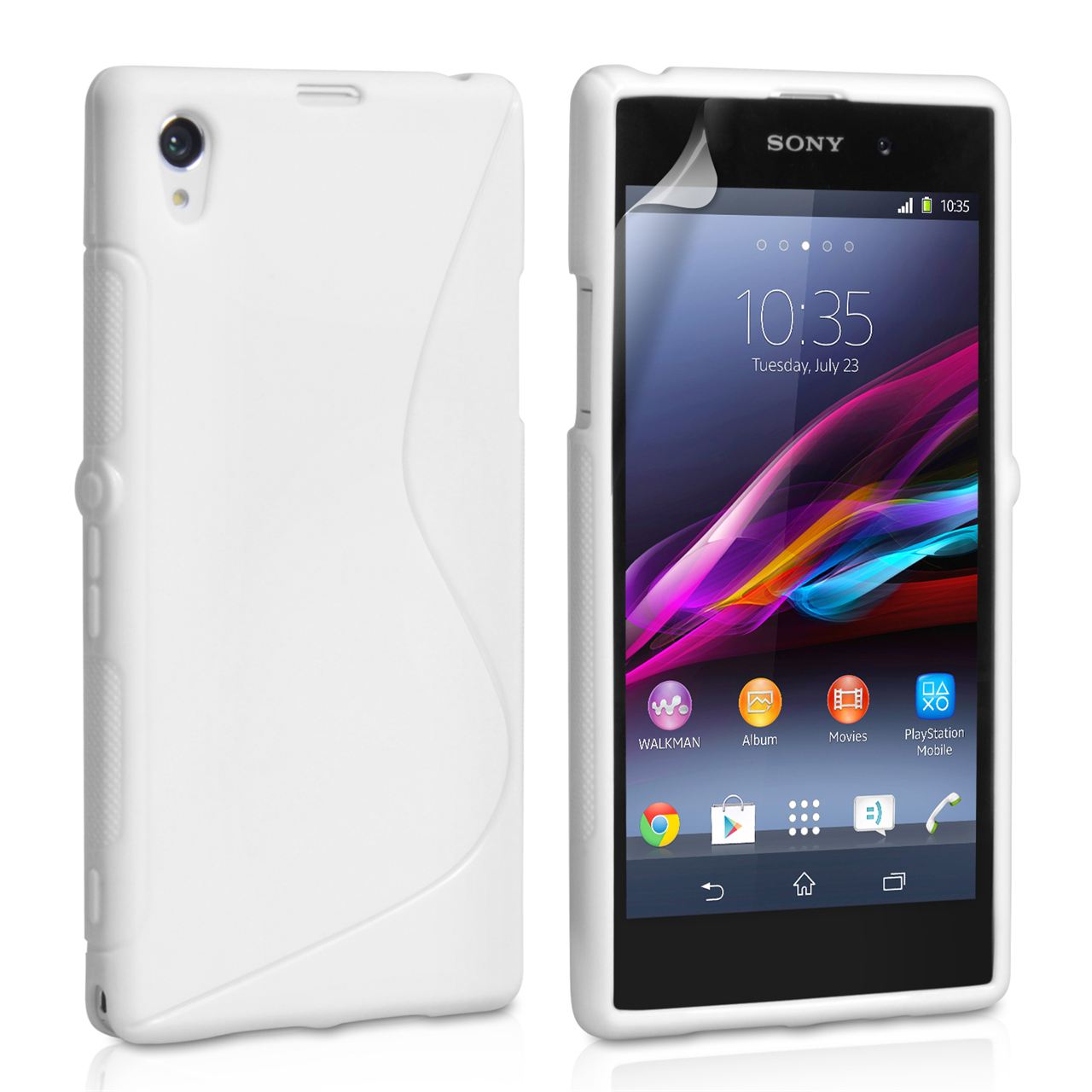 Caseflex Sony Xperia Z1 S-Line Gel Case - White