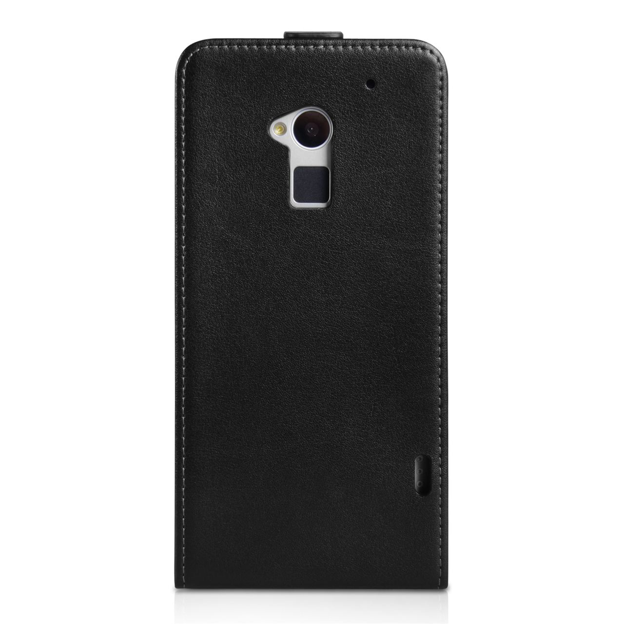 Caseflex HTC One Max Real Leather Flip Case - Black