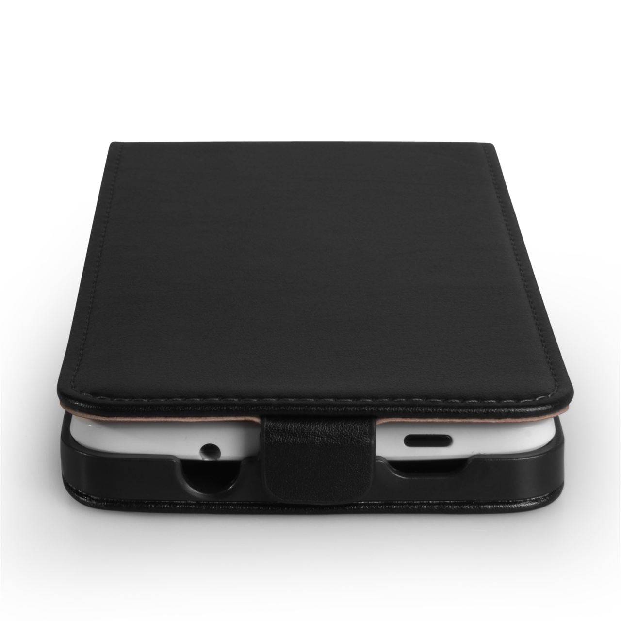 Caseflex HTC One Max Real Leather Flip Case - Black