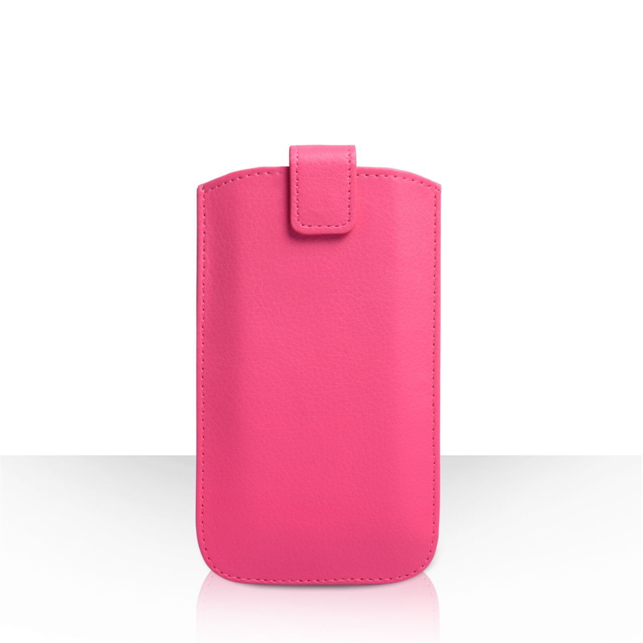Caseflex Medium Textured Faux Leather Return Phone Pouch - Pink
