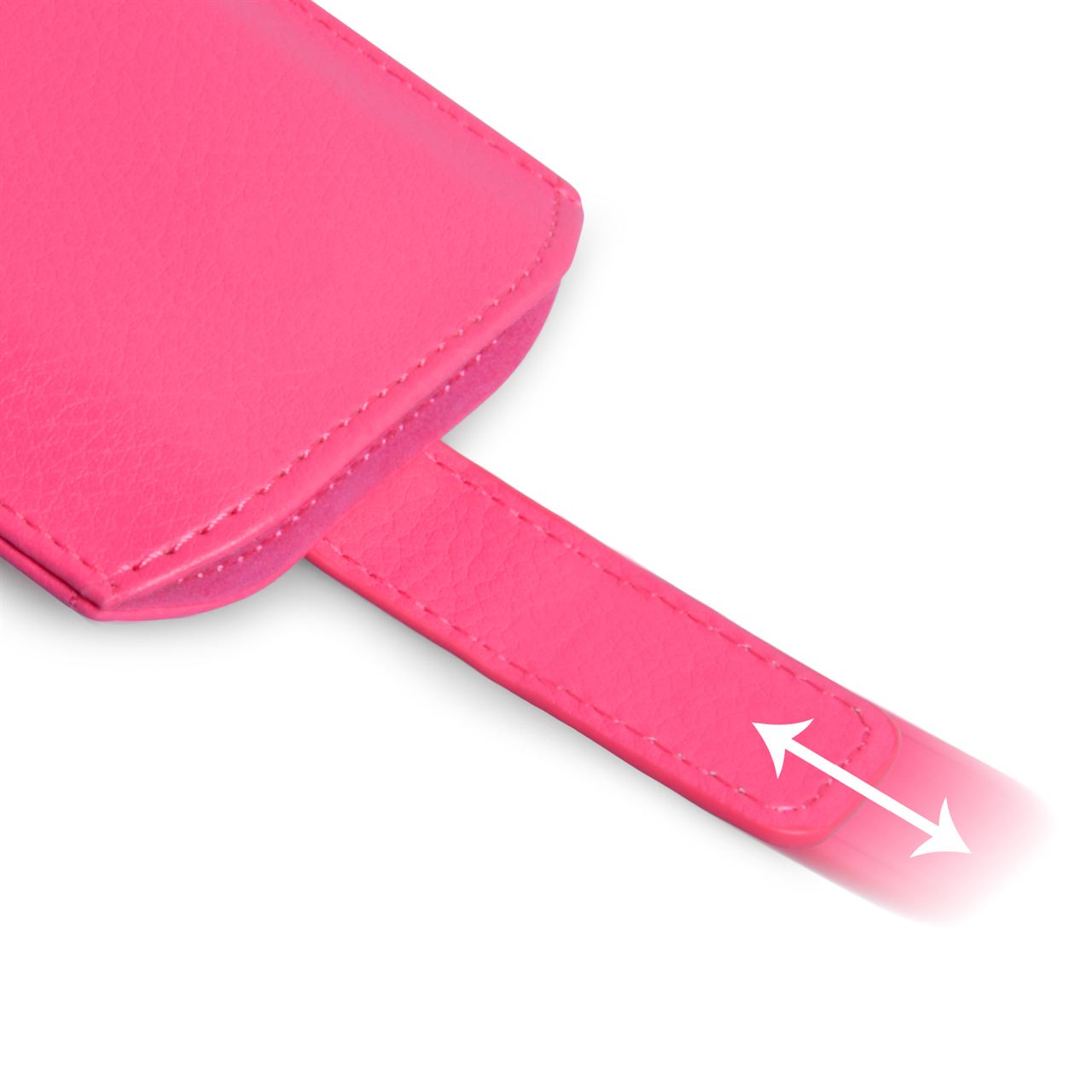Caseflex Medium Textured Faux Leather Return Phone Pouch - Pink