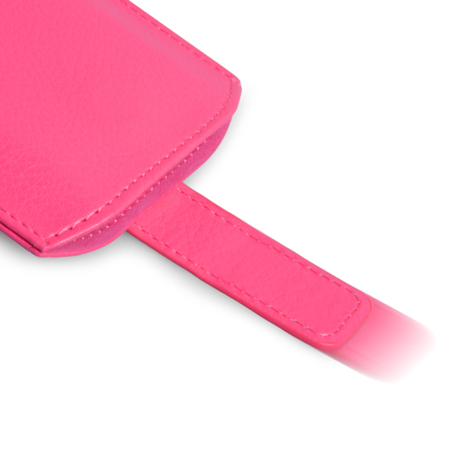 Caseflex Large Textured Faux Leather Return Phone Pouch - Pink