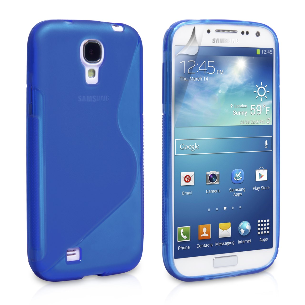 Caseflex Samsung Galaxy S4 S-Line Case - Blue