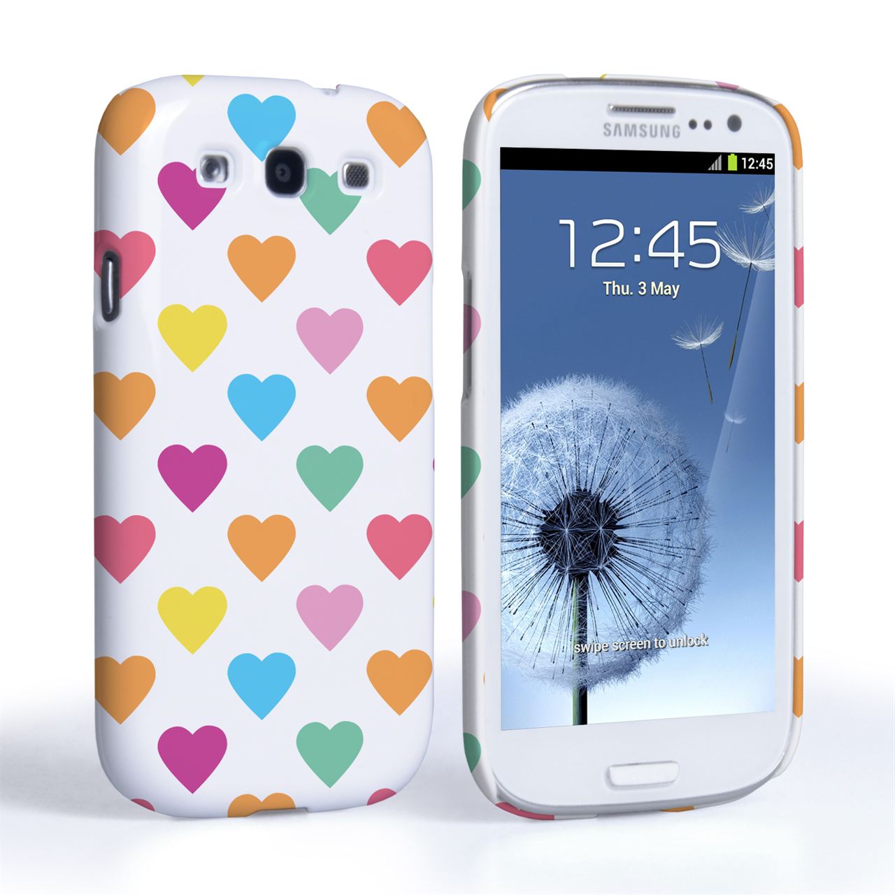 Caseflex Samsung Galaxy S3 Polka Hearts Pastel Case