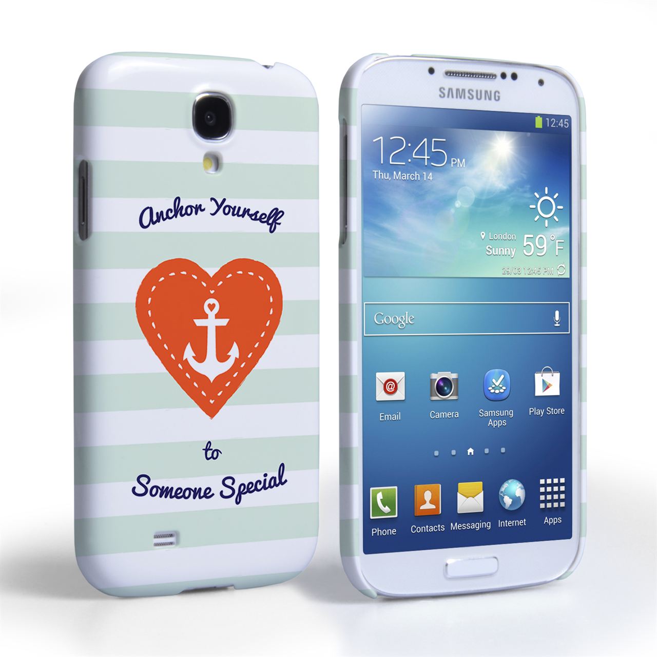 Caseflex Samsung Galaxy S4 Anchor Love Heart Case