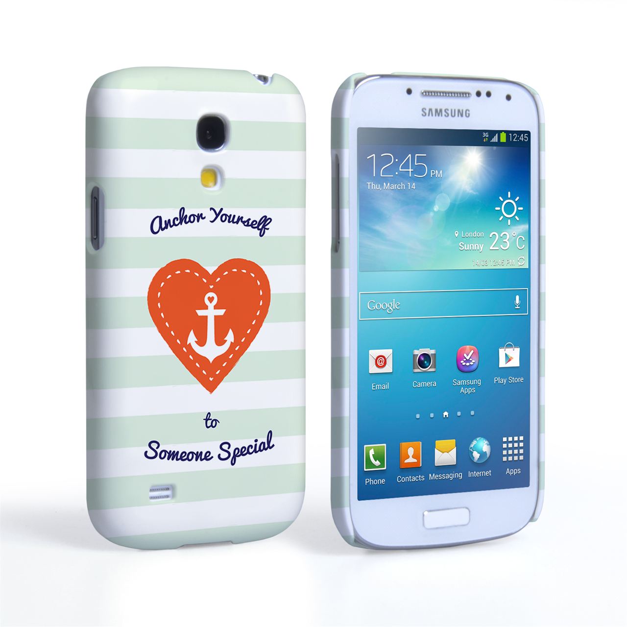 Caseflex Samsung Galaxy S4 Mini Anchor Love Heart Case