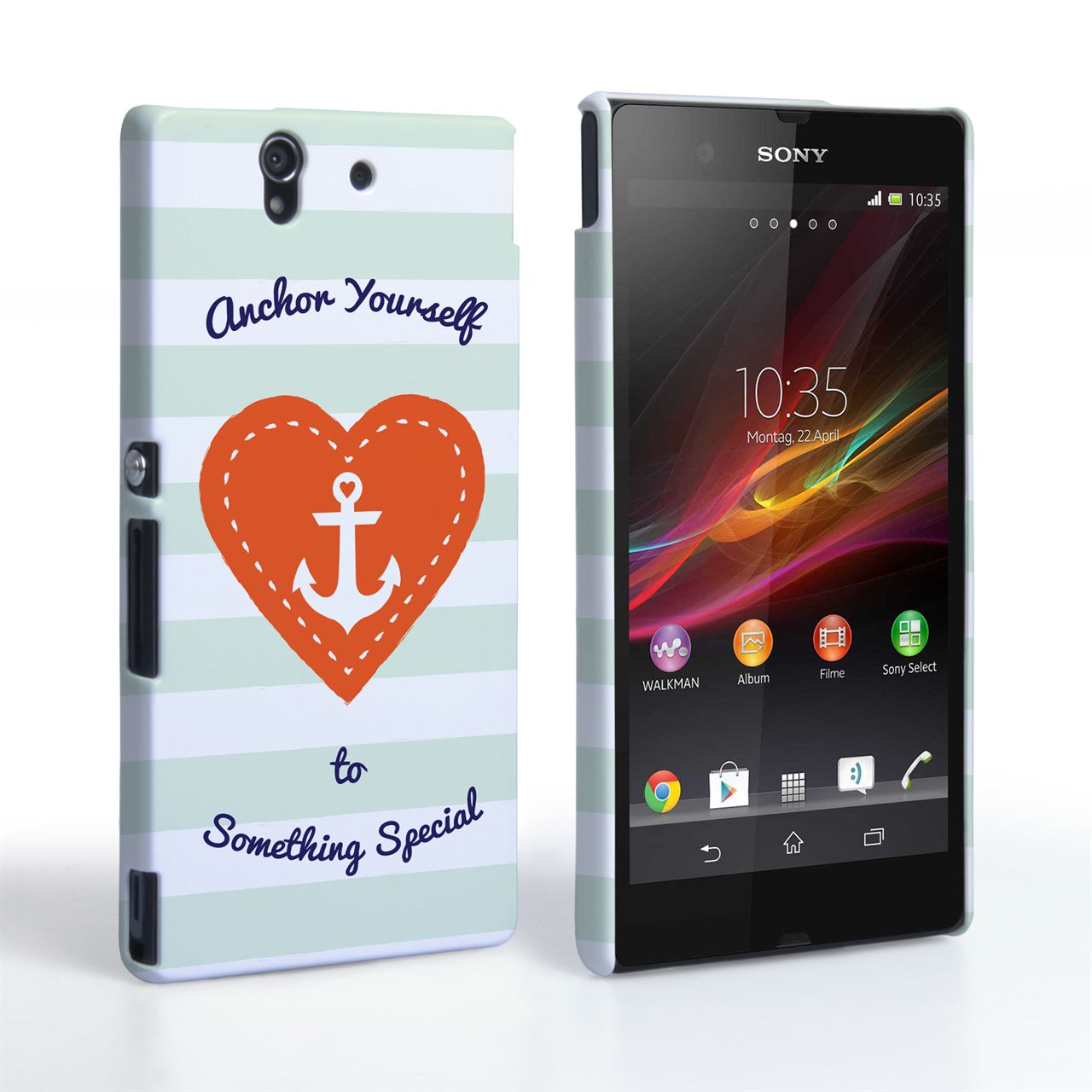 Caseflex Sony Xperia Z Anchor Love Heart Case