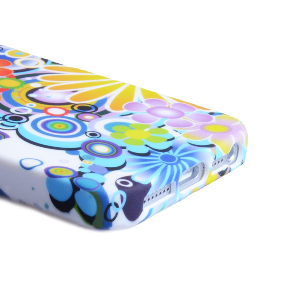YouSave Accessories iPhone 5 / 5S Rainbow Floral Gel Case
