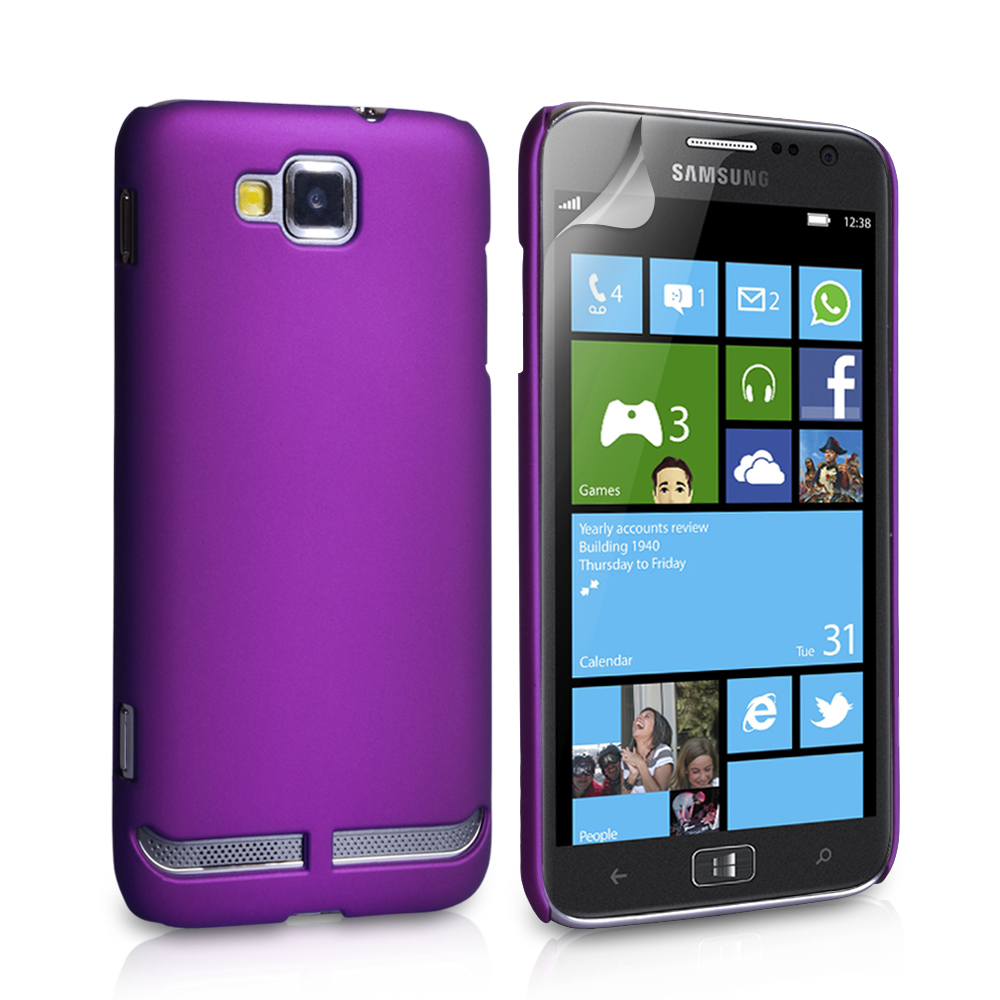 YouSave Accessories Samsung Ativ S Hard Hybrid Case - Purple