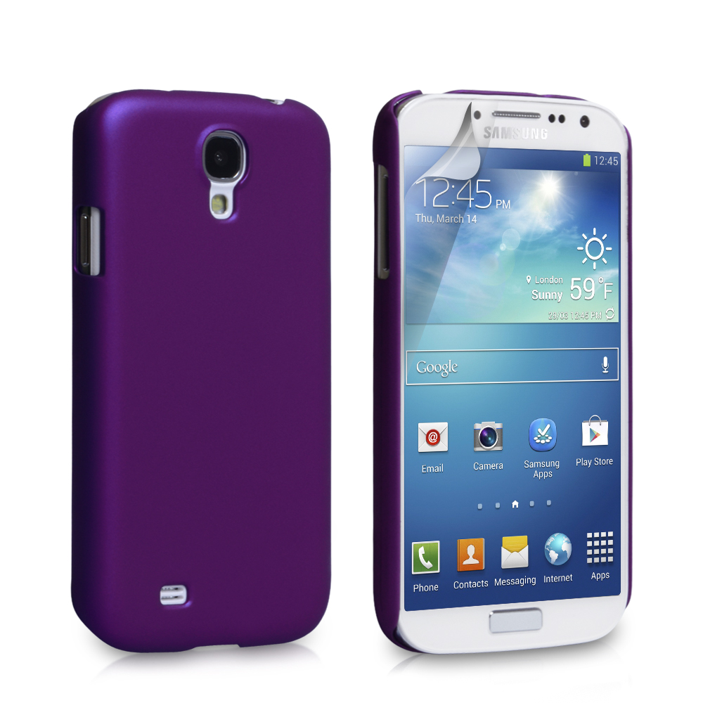 YouSave Accessories Samsung Galaxy S4 Hard Hybrid Case - Purple