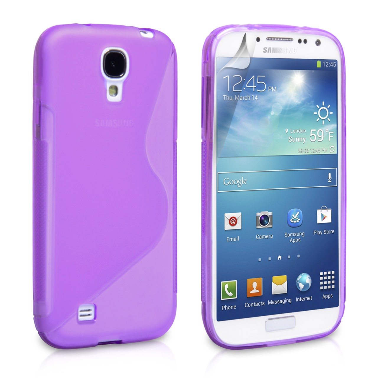 Caseflex Samsung Galaxy S4 S-Line Case - Purple