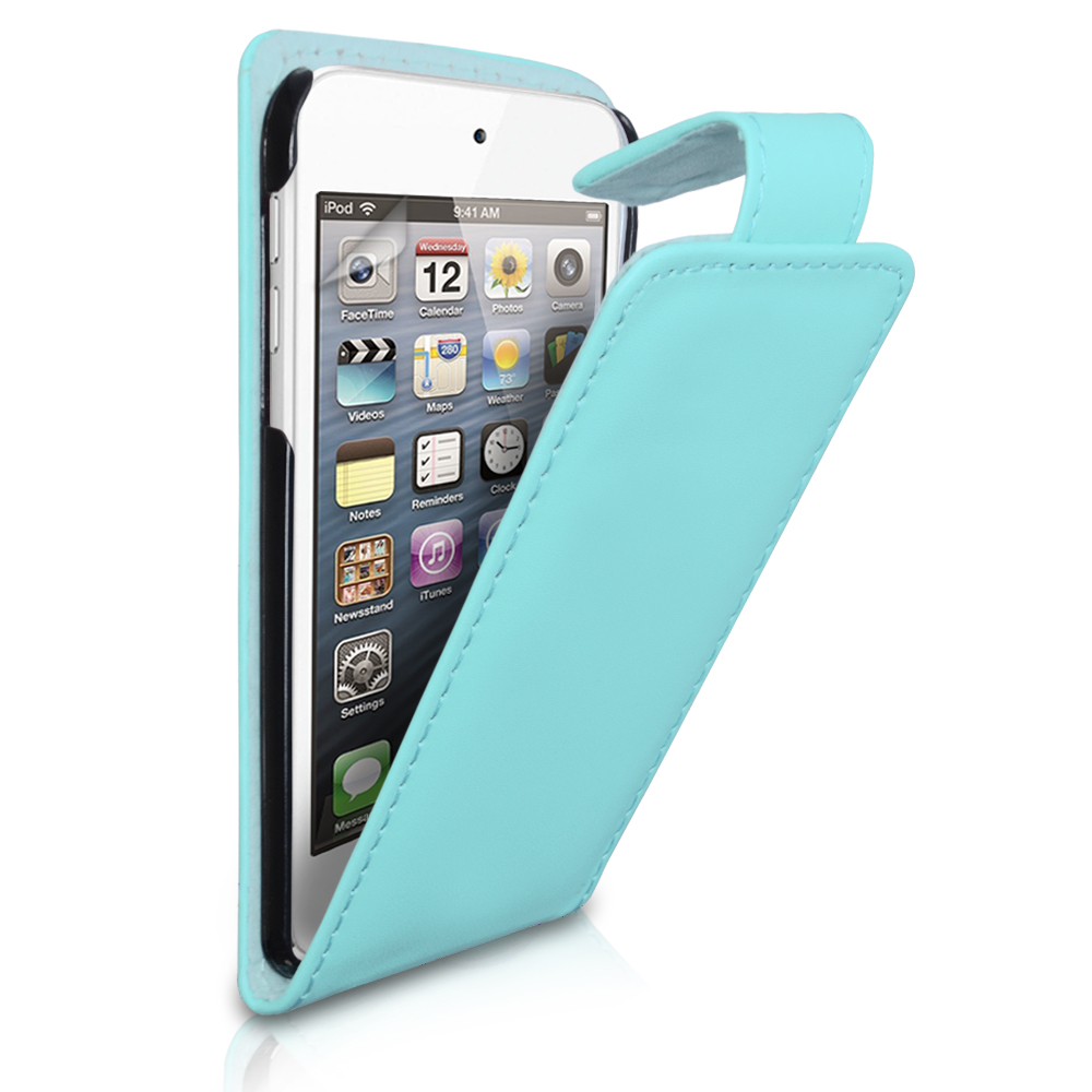 YouSave Accessories iPod Touch 5G Light Blue Leather Effect Flip Case