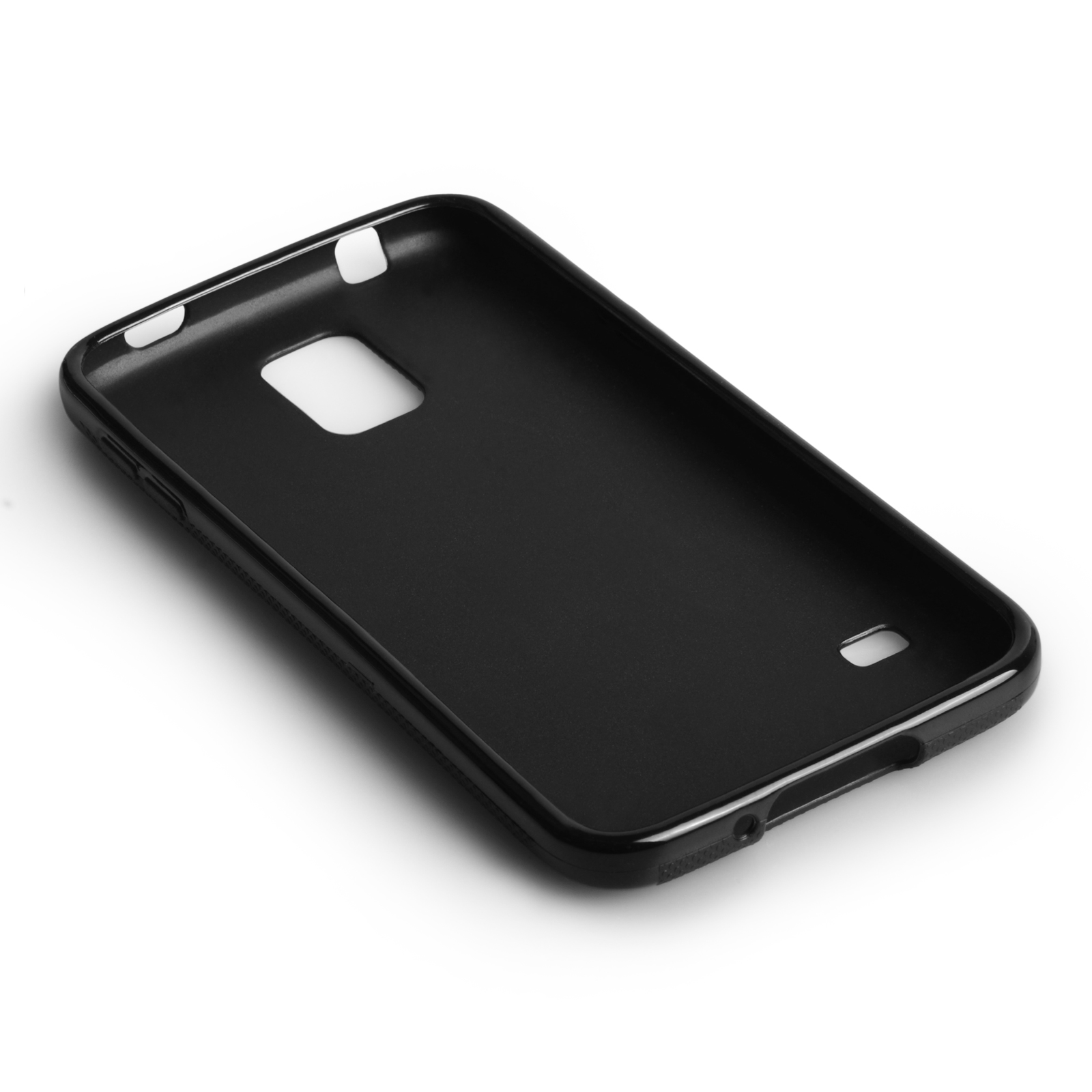 YouSave Accessories Samsung Galaxy S5 Silicone Gel X-Line Case - Black