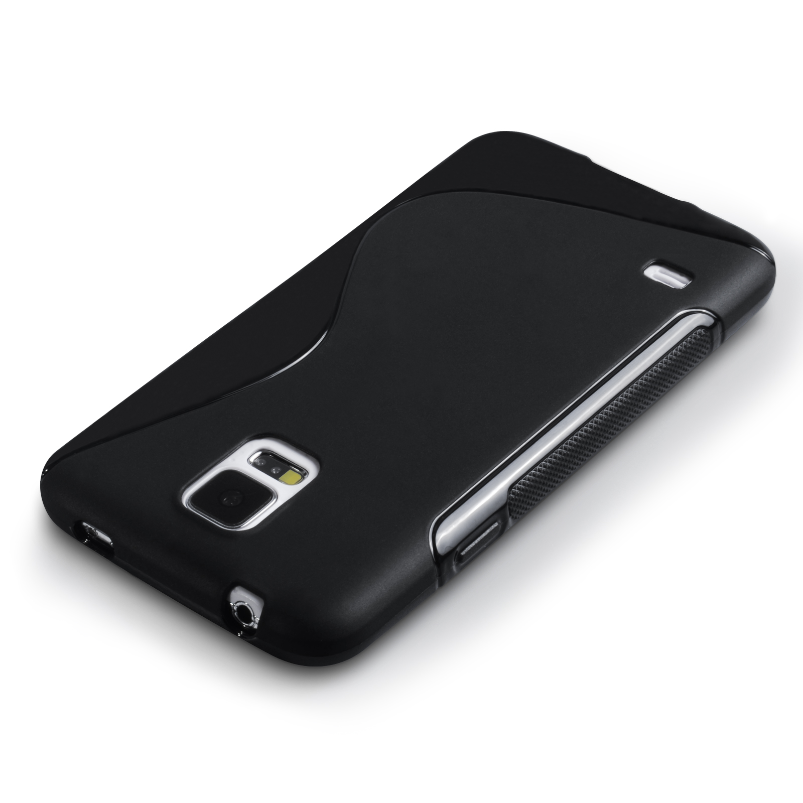 Caseflex Samsung Galaxy S5 Silicone Gel S-Line Case - Black