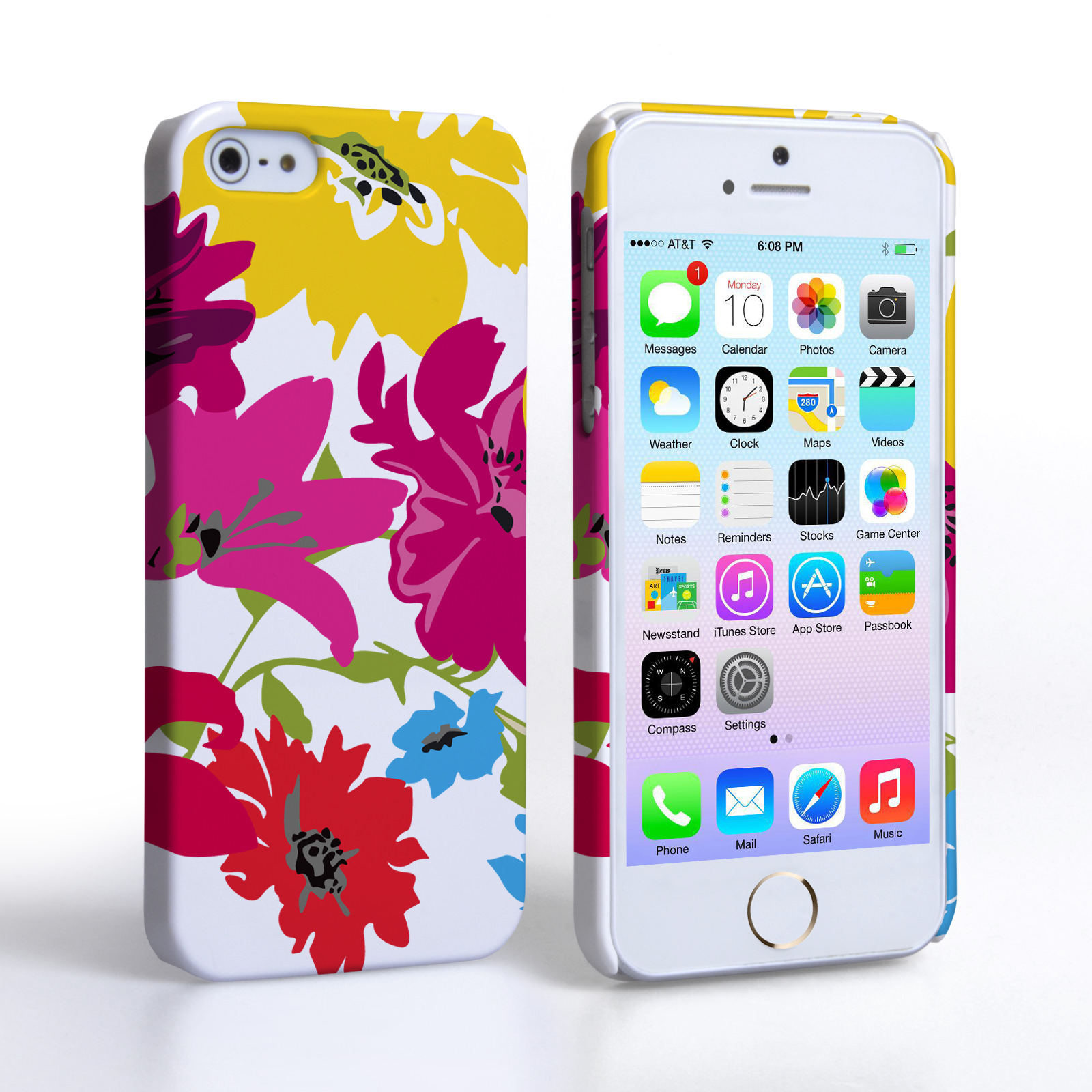 Caseflex iPhone 5 / 5S Retro Flower Bouquet Case 