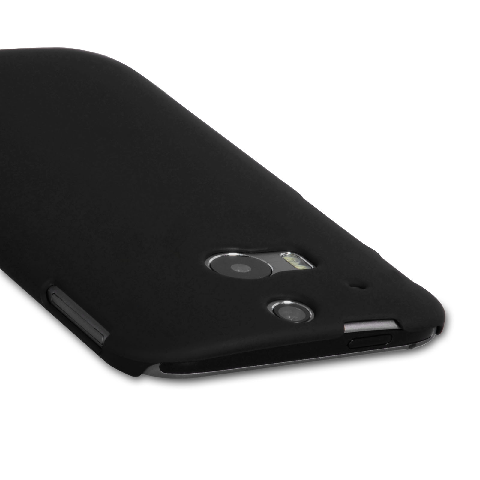 Yousave Accessories Htc One M8 Hard Hybrid Case Black