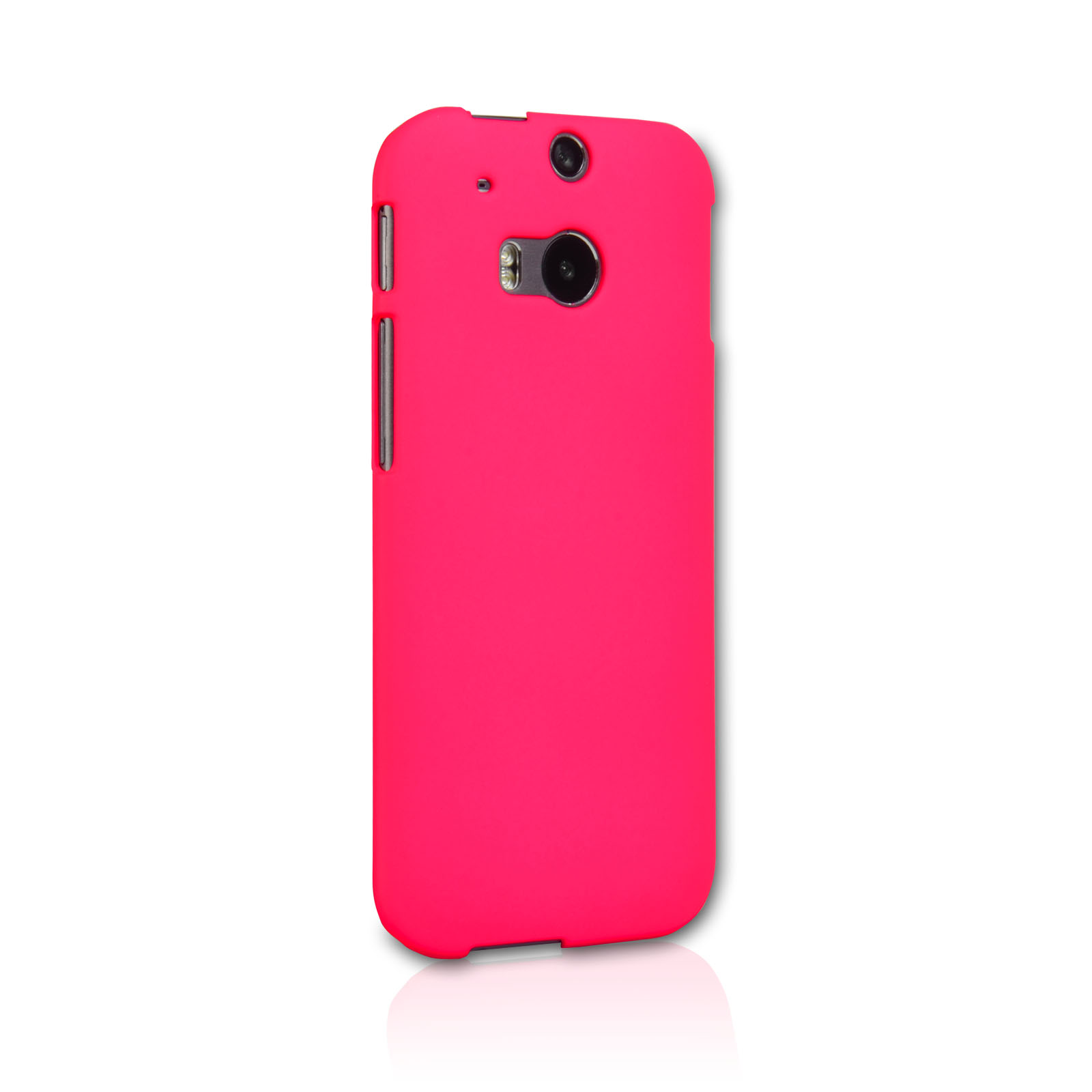 YouSave Accessories HTC One M8 Hard Hybrid Case - Hot Pink