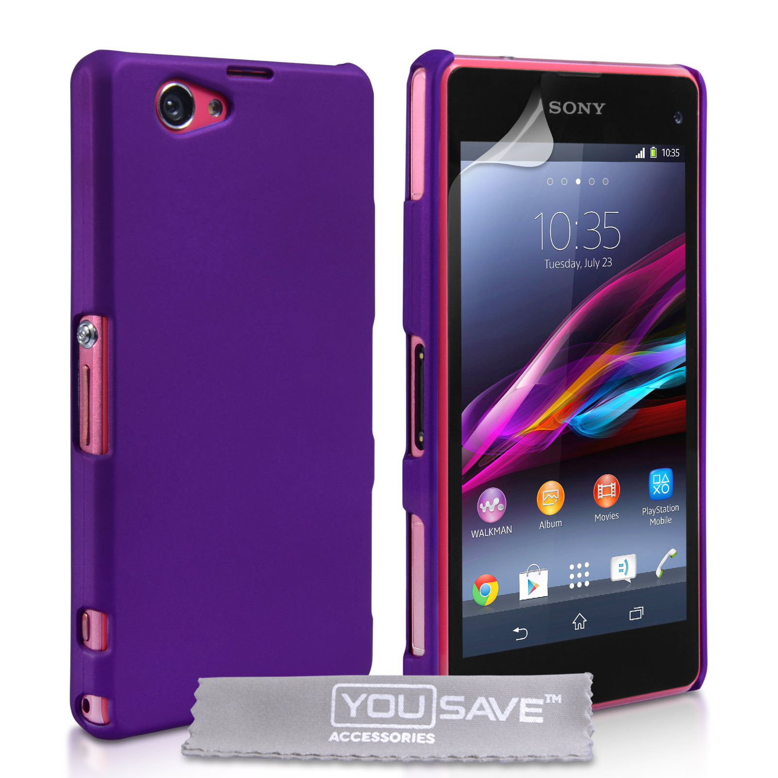 fluctueren Onderbreking Afleiden YouSave Sony Xperia Z1 Compact Case - Purple | Mobile M